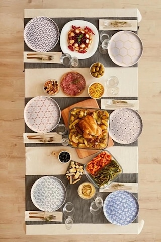 Porland Tamina 6 Kişilik Pasta Takımı 20cm Renkli