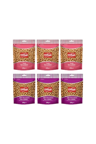 Tadım Çifte Kavrulmuş Sarı Leblebi Ve Tuzlu Sarı Leblebi 180 Gr 6 Lı Karma Paket 180 G