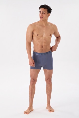 Mutig Tencel Modal Erkek Boxer 3'lü Gri - Siyah