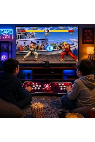 Schitec 4khd 3d Gamebox Arcade 48 Emülatörlü Oyun Konsolu Pandora Atari Makinası 50000 Oyunlu Tv Baglanan Makina