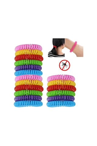 Vkemall Doğal Yağlı Sıcak Sırtlı Kovucu Bilezikler - 5 Adet - Çocuklu Aileler İçin - Su Geçirmez - 1.5m Koruma