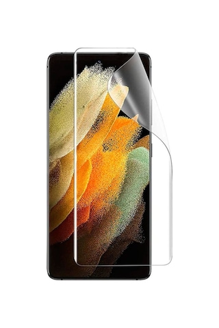 Gor Sm Galaxy S21+Plus Hd Darbe Emici Ekran Koruyucu Jelatin 5 A Şeffaf