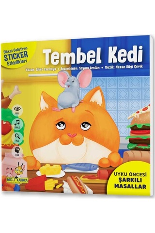 Aslan Ile Fare Uyku Öncesi Şarkılı Masallar Stickerlı