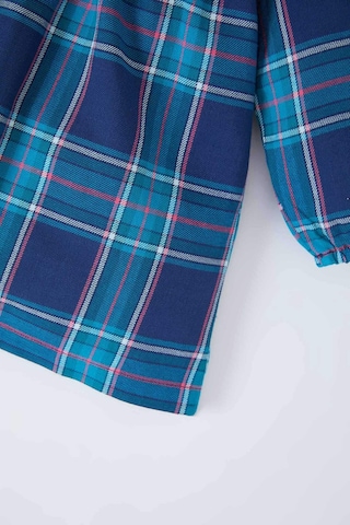 DeFacto Kız Bebek Kareli Uzun Kollu Flanel Elbise D7427A524WNNV256 Lacivert