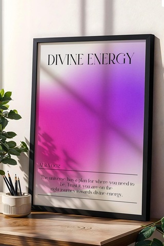 Divine Energy Çerçeveli Tablo İlahi Enerji 002 Aura Renkleri