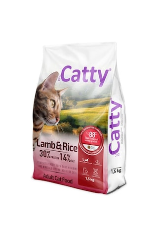 Catty Kuzulu Ve Pirinçli Yetişkin Kedi Maması 1,5 Kg