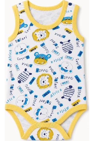 Babyhola 5'li Atlet Kol Çıtçıtlı Badi Mix Set Beyaz