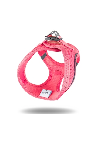 Air-Mesh Küçük ve Orta Irk Kedi Köpek Göğüs Tasması - Yumuşak, Nefes Alabilir, Dayanıklı NEON PEMBE XL