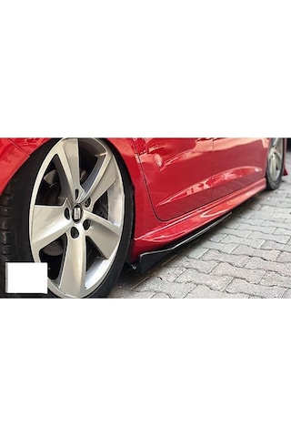 Peugeot 208 2012-2019 Kulaklı Yan Marşpiyel Altı Lip Kısa 86 Cm Piona Black