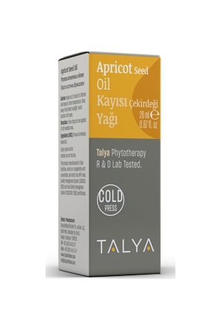 Talya Soğuk Sıkım %100 Saf ve Doğal Kayısı Çekirdeği Yağı 20 ML