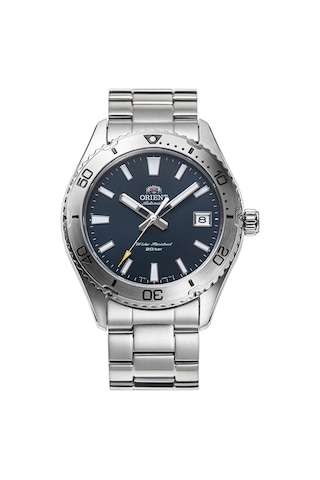 Orient Mako Ra-ac0q02l30b Kurmalı Otomatik Çelik Gri Lacivert Kadran 40 Mm Erkek Kol Saati Gri