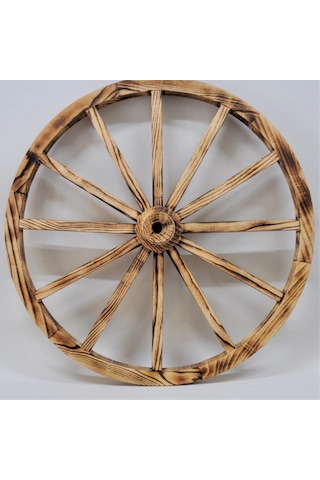 Otantik Ahşap At Arabası Tekeri 90 Cm. Diğer