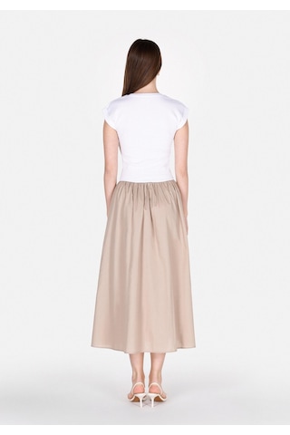 Colins Regular Fit Düz Kadın Beyaz Kısa Kol Elbise Cl1073569 Q1.v1 Ofw Beyaz