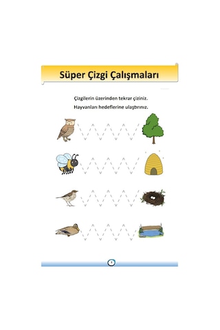 Okul Öncesi Süper Çizgi Çalışması Kitabı