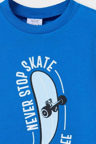 Defacto Erkek Bebek Bisiklet Yaka Baskılı Kısa Kollu Tişört E1001a525smbe103 Mavi