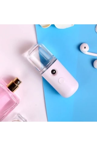 Şarjlı Mini Yüz Nemlendirici Dezenfektan Cihazı Mist Sprayer Çok Renkli
