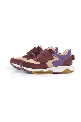 Ortopedikal 3880 Rakerplus Hakiki Deri Bordo Pembe Mor Çocuk Sneakers Spor Ayakkabı Cırtlı Bordo Pembe Mor