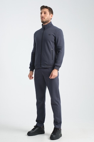 Shooter Sportswear Shooter Erkek Kışlık Eşofman Takımı Thermosoft Teknolojisi Içi Kuzu Görünümlü Regular Kalıp Duman Gri