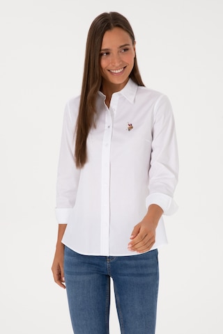 U.s. Polo Assn. Kadın Beyaz Gömlek Basic 50308038-vr013 Beyaz