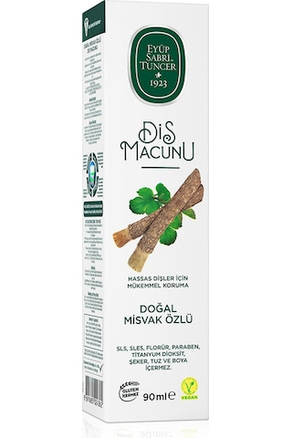 4 Adet Eyüp Sabri Tuncer Doğal Misvak Özlü Diş Macunu 90 Ml
