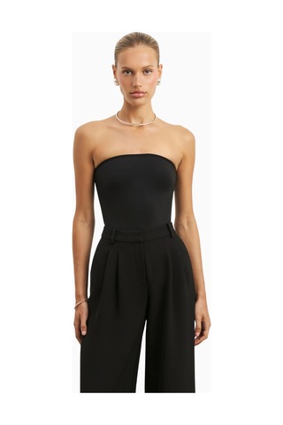 Because Of Alice Effortless Pleated Wide Leg Trousers Yüksek Bel Geniş Paça Kadın Pantolon Siyah