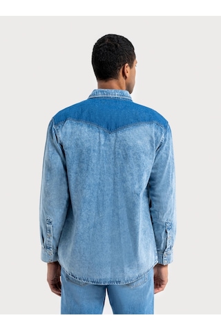 Lf2036213 Gömlek U.kol Denim