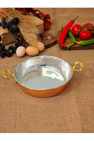 Moda Bakır Bakır Yumurta Tava 22 Cm Diğer