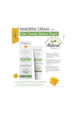 Fitoderman İmmortal Cream Göz Çevresi Bakım Krem 20 ML