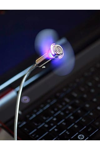 Sl-uf02 Aç/kapa Düğmeli Usb Vantilatör - Akrobat Usb Fan Led Işık