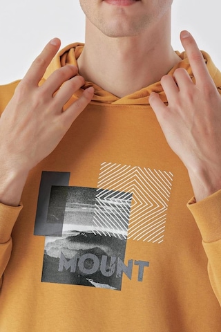 Slimfit Kapşonlu Önü Baskılı 2 İplik Erkek Sweatshirt 001