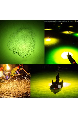 Tenfowee Gece Balıkçılığı Led Işığı - 12 Süper Parlak Led, 10m Işık Aralığı, Su Geçirmez, Dayanıklı Plastik Malzeme