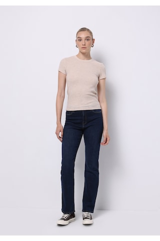 Colin's Colins Slim Fit Yuvarlak Yaka Düz Kadın Bej Kısa Kol Tişört Cl1075453 Q1.v1 Bme
