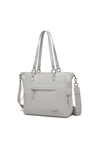 Smart Bags Twill Dimi Kumaş Kadın Omuz Çantası 3323 Vizon