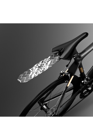 Lemestar Enlee Bisiklet Çamurluk, Yol Ve Dağ Bisikletleri İçin Hızlı Montajlı, Su Ve Çamur Engeli, 32cm Boy, 27g Hafif, Sürüş Malzemesi A Modeli Çok Renkli