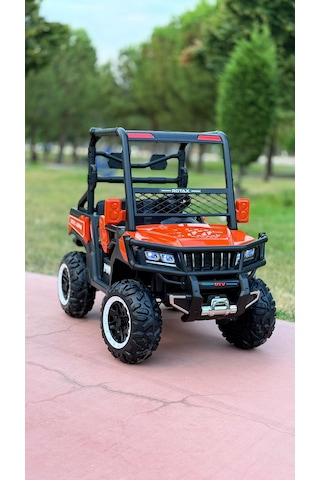 Utv X Alpha 24 Volt 4 Çekerli 800 Watt Akülü Araba Eva Teker Kırmızı