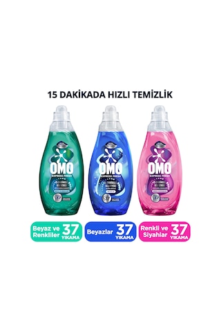 Omo Express Fresh Sıvı Deterjan 1480 Ml Ultra Beyaz X1 Renkli Ve Siyahlar X1 Kötü Koku Karşıtı X1 1480 ML