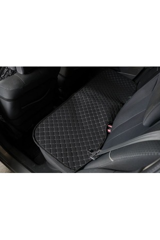 Oto Koltuk Minderi Terletmez 3'lü Set Siyah Gri Cepli