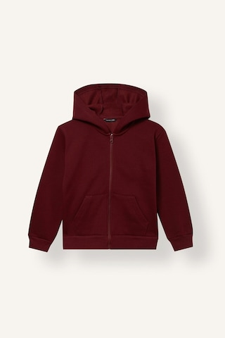Defacto Basıc Düz Kapüşonlu Kalın Sweatshirt Kumaşı Hırka Kız Çocuk C8110a826aubr204 Bordo-br204