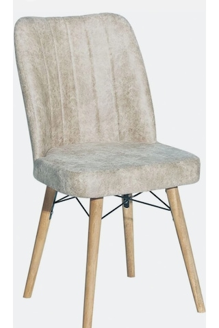 Kaliteli Bir Adet Kare Gold Mutfak Salon Sandalyesi Krem