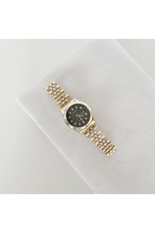 Lissa Gold Saat Yeşil Çok Renkli Lissa Gold Saat Yeşil Çok Renkli