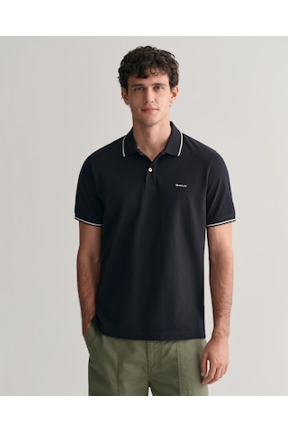 Gant Erkek Pike Polo T-shirt Regular Fit Siyah