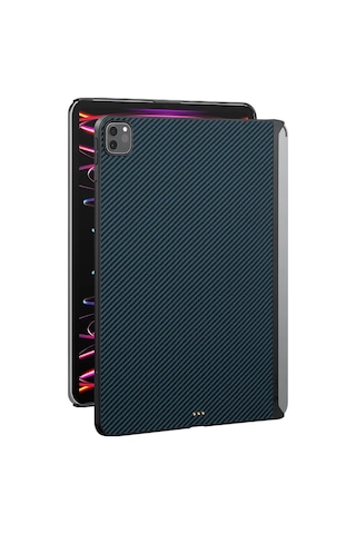 Apple Uyumlu iPad Pro 11 2021 3.nesil Kılıf Aramid Fiber Pitaka Ultra-slim Classic Serisi Mavi