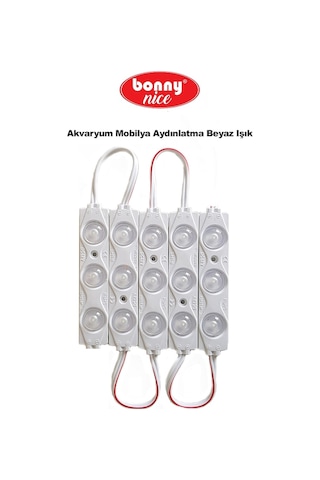 Akvaryum Modül Led Aydınlatma Beyaz Işık Anahtarlı 5'Li 432001734