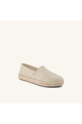 10023022 Champagne Glimmer Terlik Kadın 10023022 Toms Alpargata Rope 2.0 Champagne Glimmer Slub Can