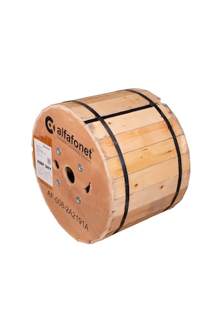 Alfafonet 8 Core Single Loose Tube Fiber Optik Kablo 2 Km Makara