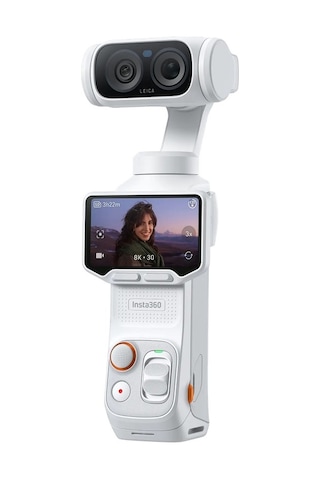 Luna Ultra Standart Bundle 8k Çift Lensli Gimbal Beyaz Aksiyon Kamerası