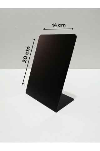 10 Adet Silinebilir Karatahta Siyah Etiket 20 x 14 CM İsimlik Pano