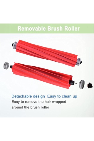 Xurunkeji Roborock S7 S7+ S7 Maxv, S7 Maxv Plus T7s T7 Plus T7s Plus Robot Vakum Silindir Fırça Filtre Yan Fırça Paspas Bezi