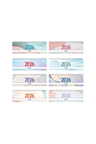 Gıpta 2026 Spiralli Masa Takvimi 12x33 Cm 1 ADET