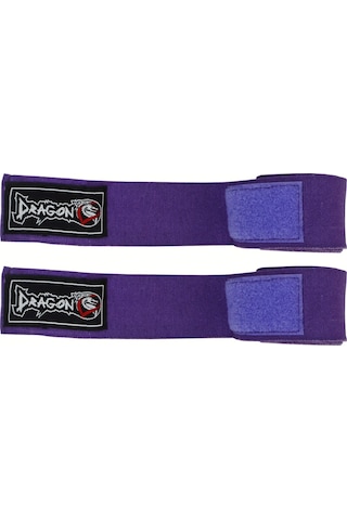 Dragondo 3,5 Metre Mor Elastik Boks Bandajı Profesyonel Şeffaf Dişlik Ve Atlama İpi Set Mor